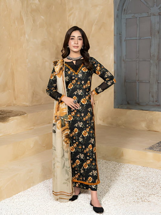 Divine summer lawn suit by Bunaaz – view 2
