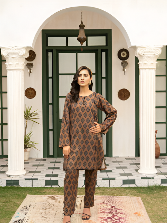 Meeral summer lawn suit by Bunaaz – view 2