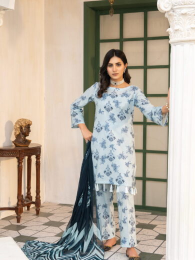 Ravish unstitched 3-piece summer lawn suit by Bunaaz